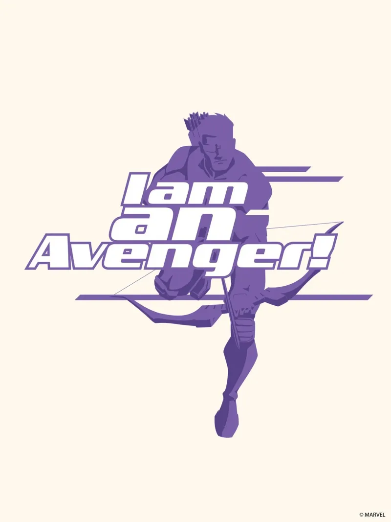 Hawkeye - I am an Avenger! carta hahnemühle da MARVEL Designs by JUNIQE