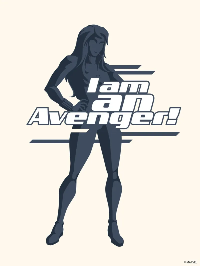Black Widow - I am an Avenger! carta hahnemühle da MARVEL Designs by JUNIQE