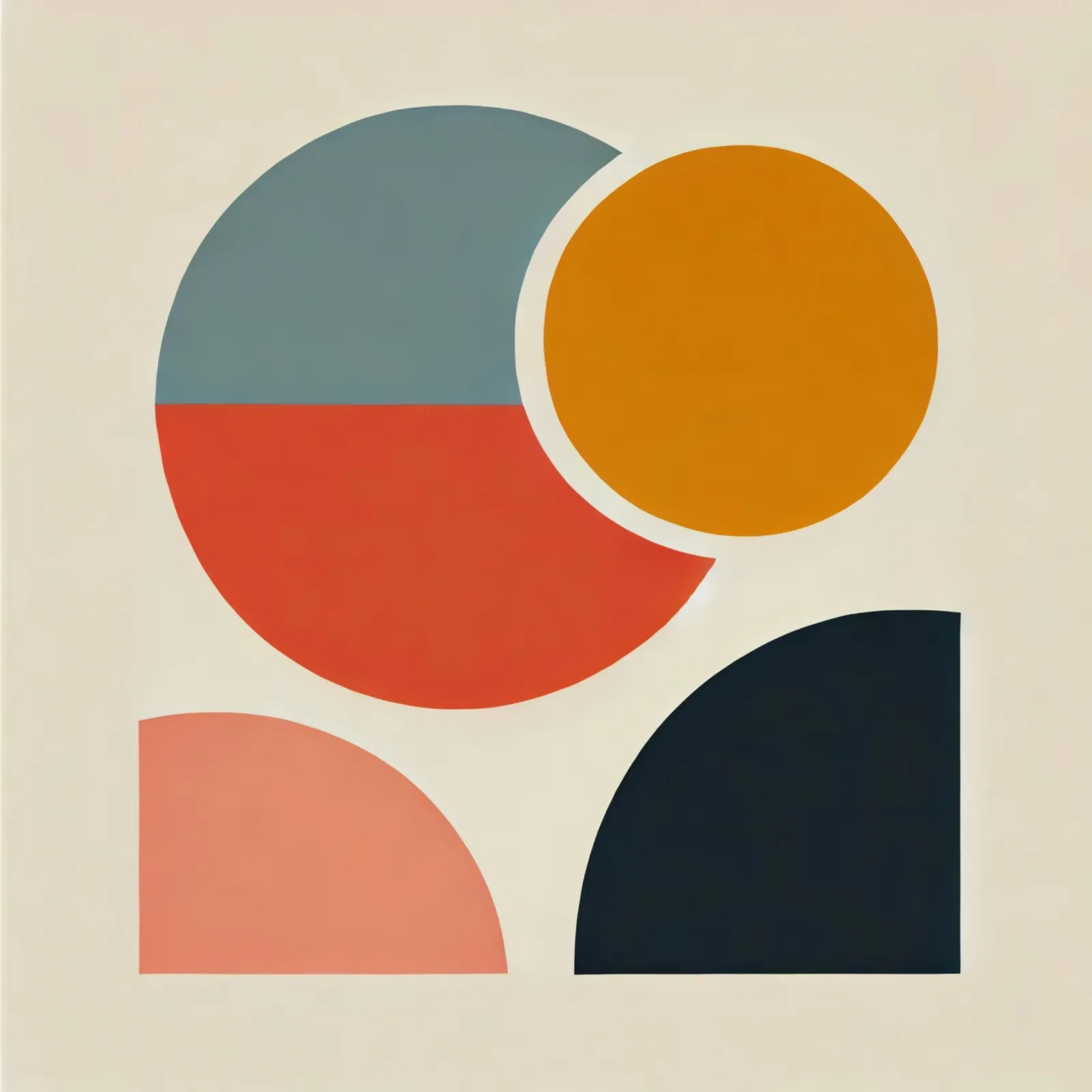 Cirkels Abstract canvas van abstrakt