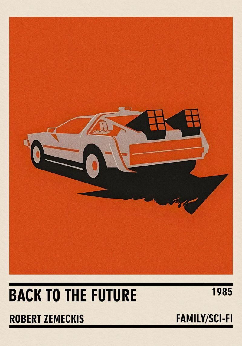 Back to the Future pellicola backlit da TheArtstudio