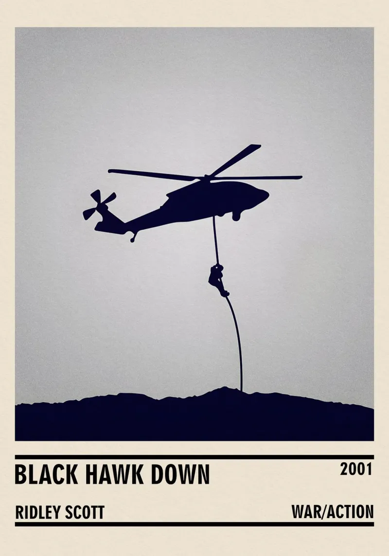 Black Hawk Down pellicola backlit da TheArtstudio