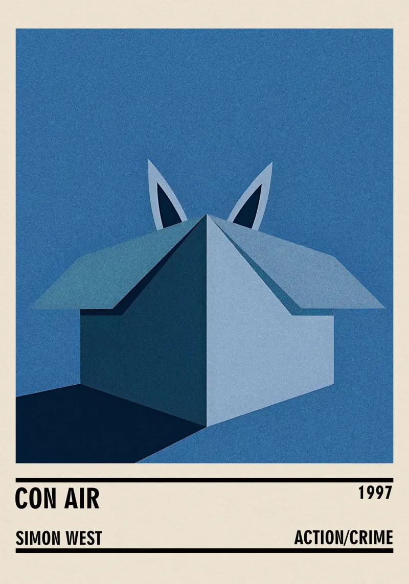 Con Air poster con telaio in legno da TheArtstudio