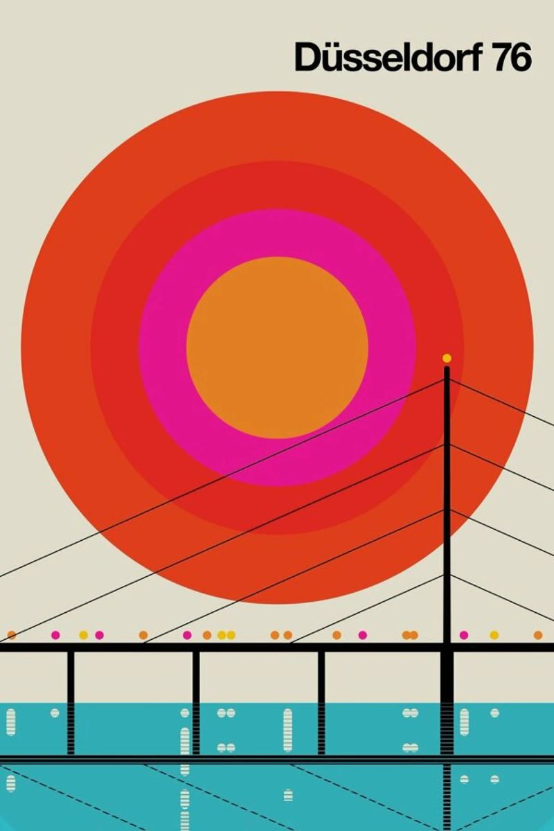 Düsseldorf 76 Poster von Bo Lundberg