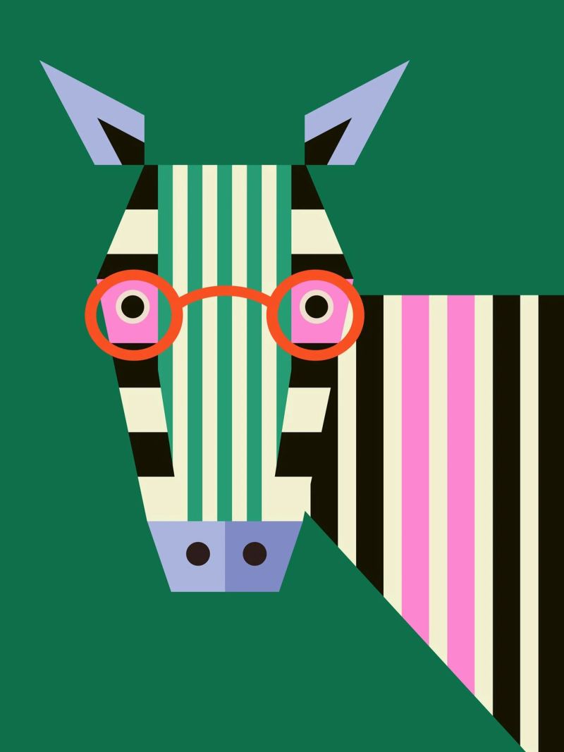 Zebra in Focus poster de susanapaz