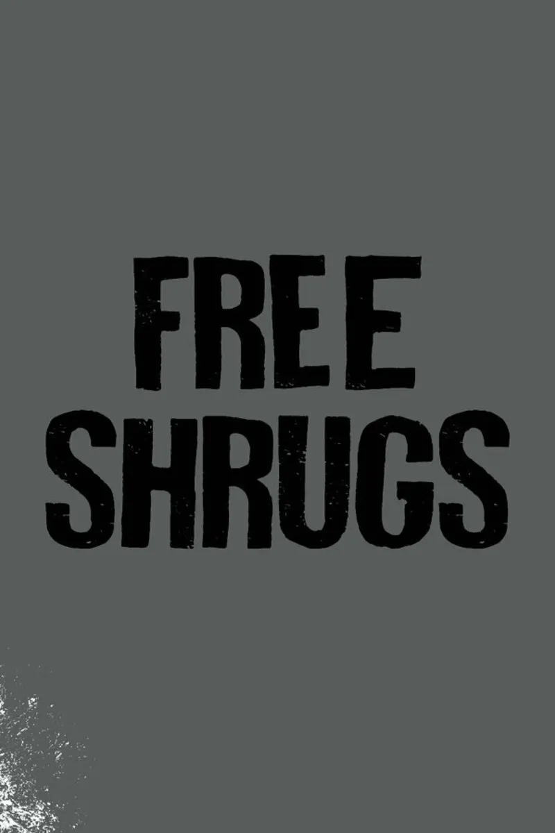 Free Shrugs canvas with Floater frame by LeDieg