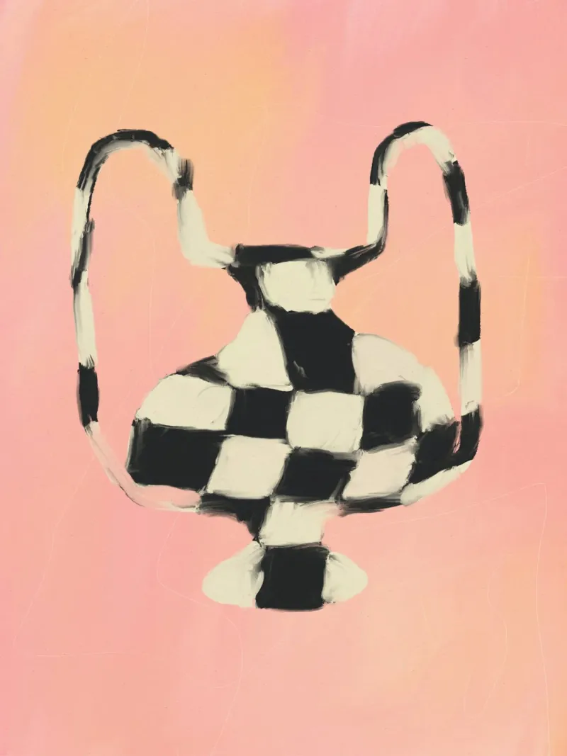 Vase à Carreaux carta hahnemühle da treechild