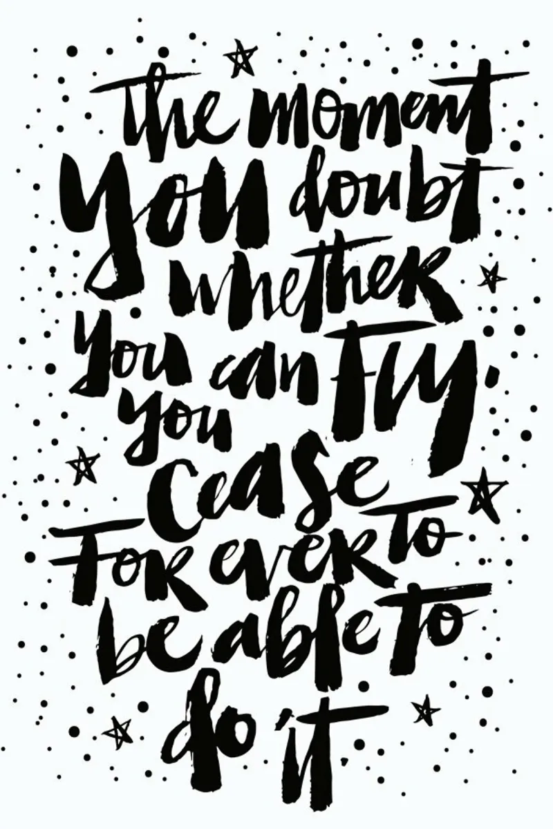 You Can Fly poster avec cadre en bois de Matthew Taylor Wilson