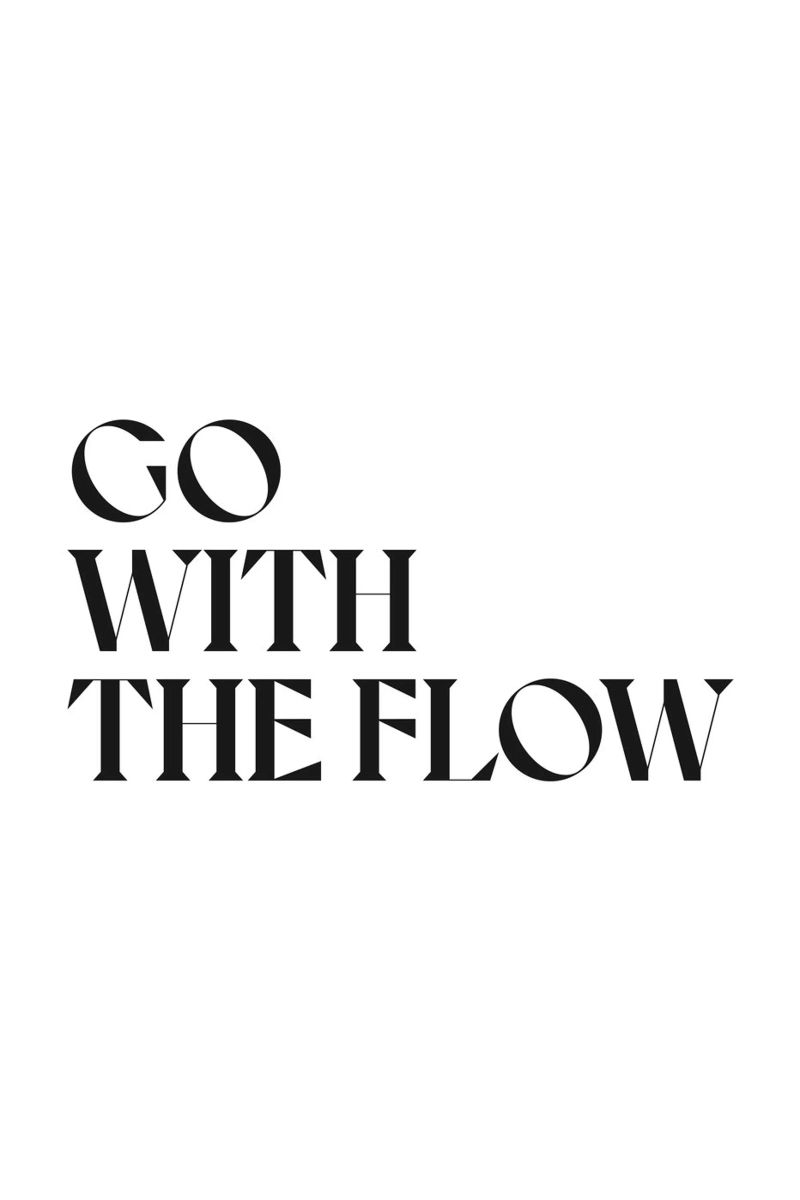 GO WITH THE FLOW canvas by n.4