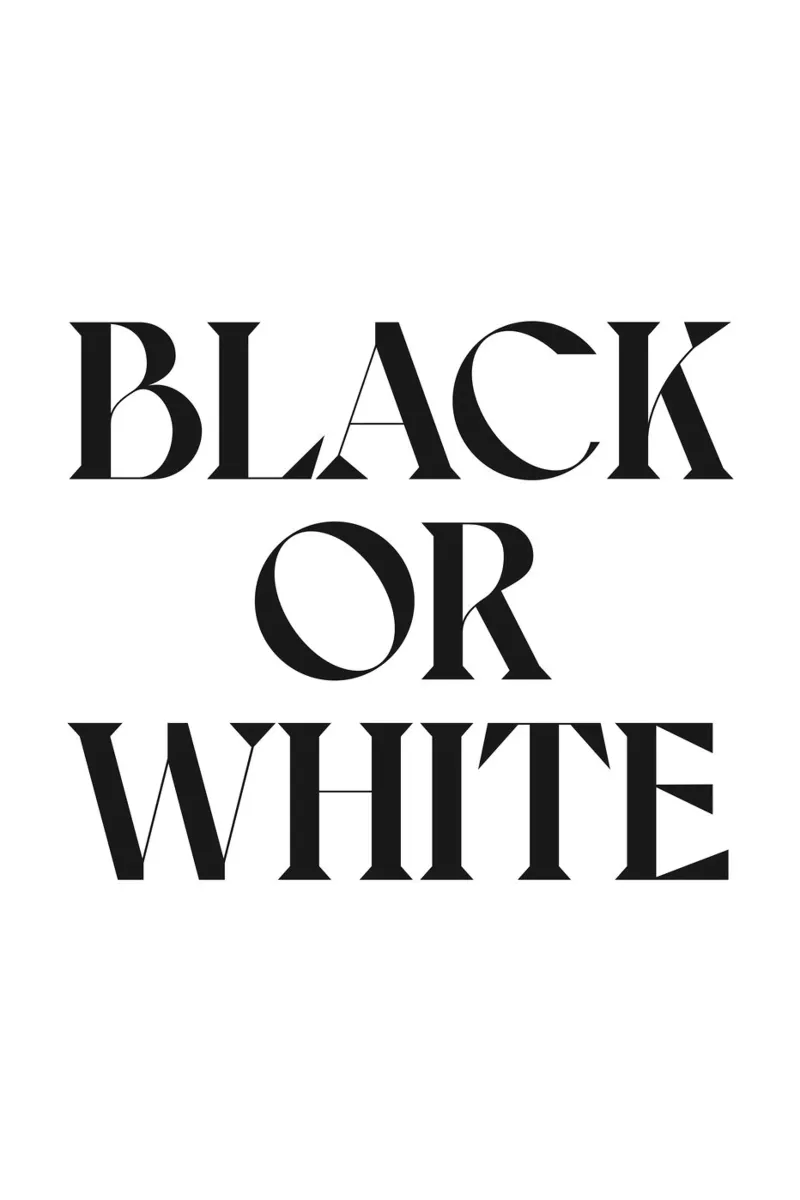 NERO O BIANCO poster da n.4