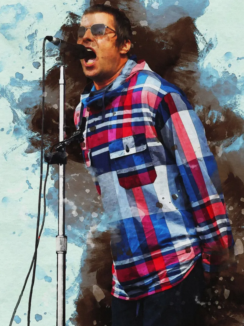 Smudge Liam Gallagher alluminio dibond da Gunawan Rb