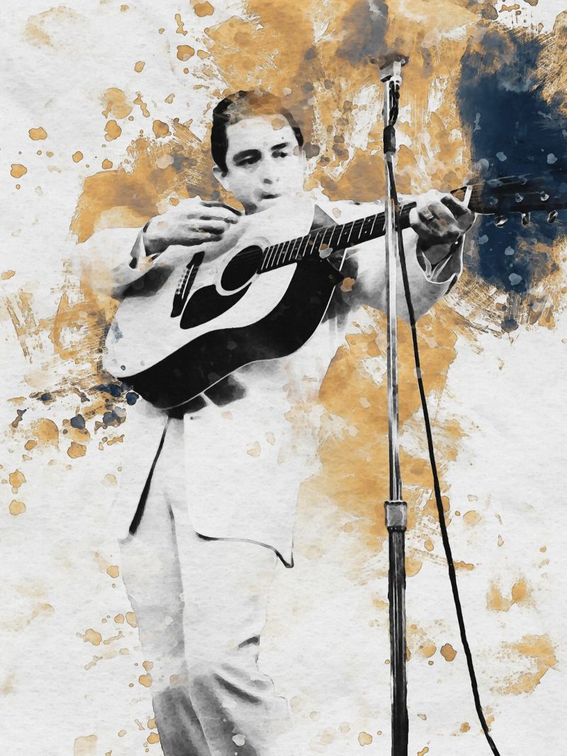 La légende de la musique américaine poster de Gunawan Rb