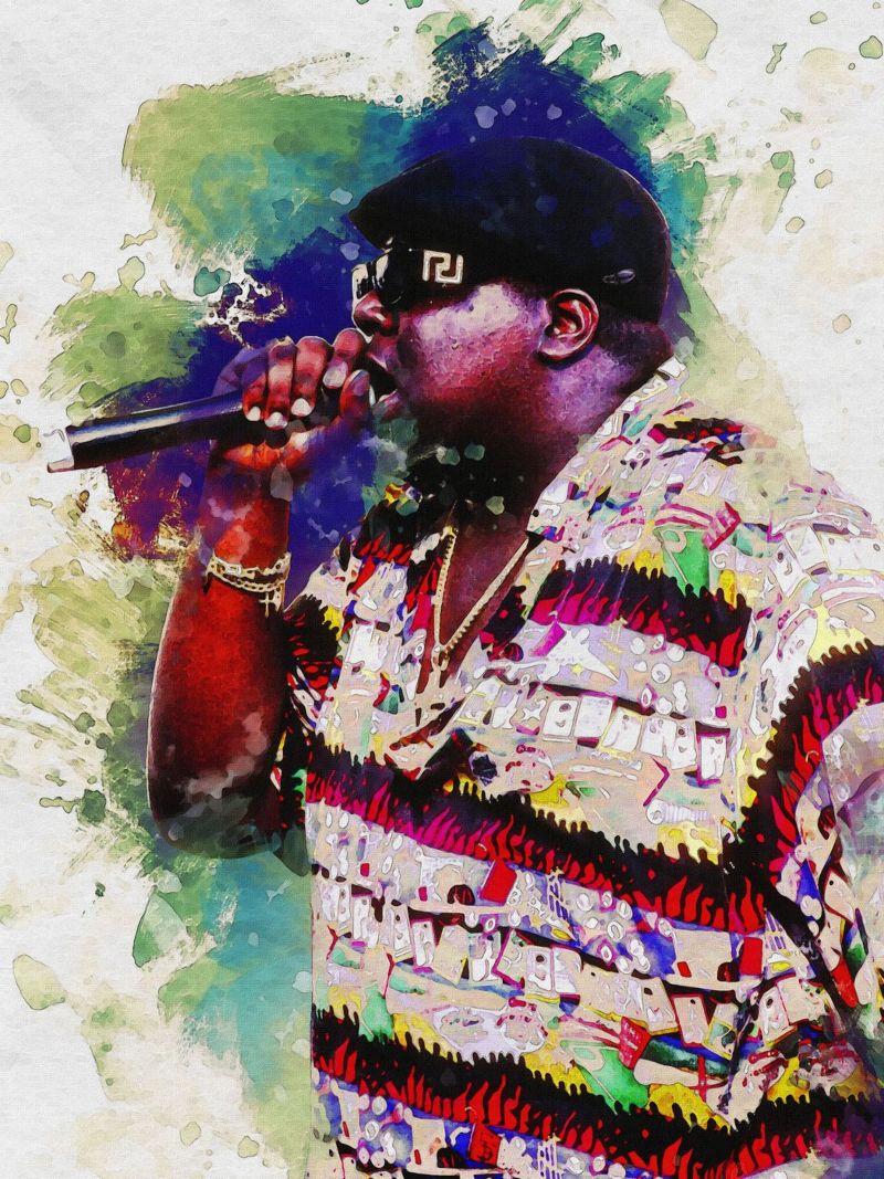 Smudge Biggie Rapper poster by Gunawan Rb