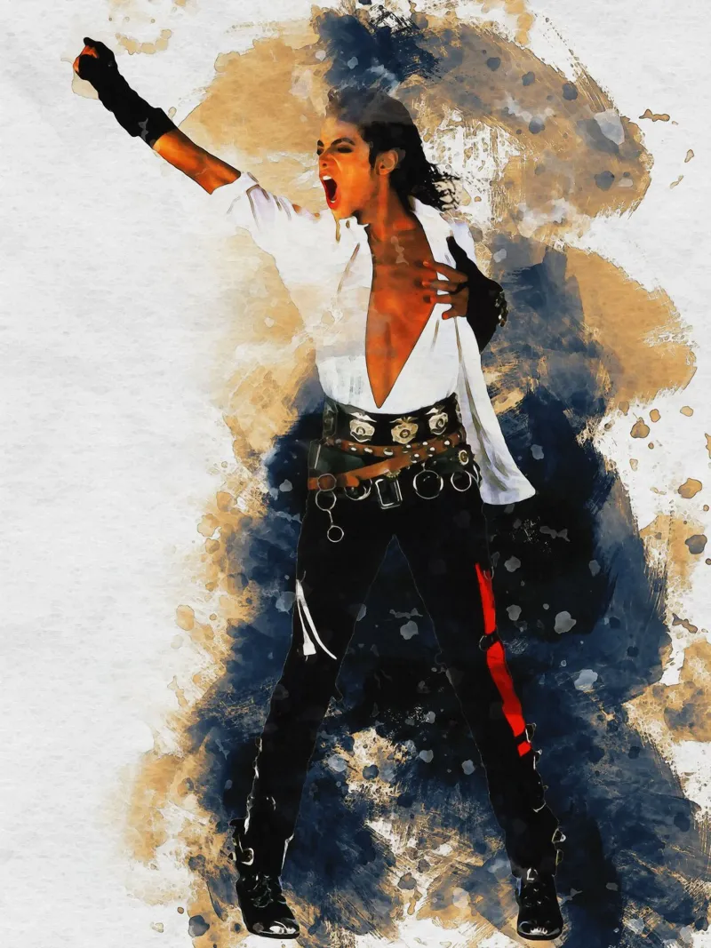 Sbaffo Michael Jackson re del pop pellicola backlit da Gunawan Rb