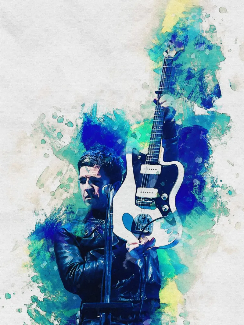 Smudge Noel Gallagher pellicola backlit da Gunawan Rb