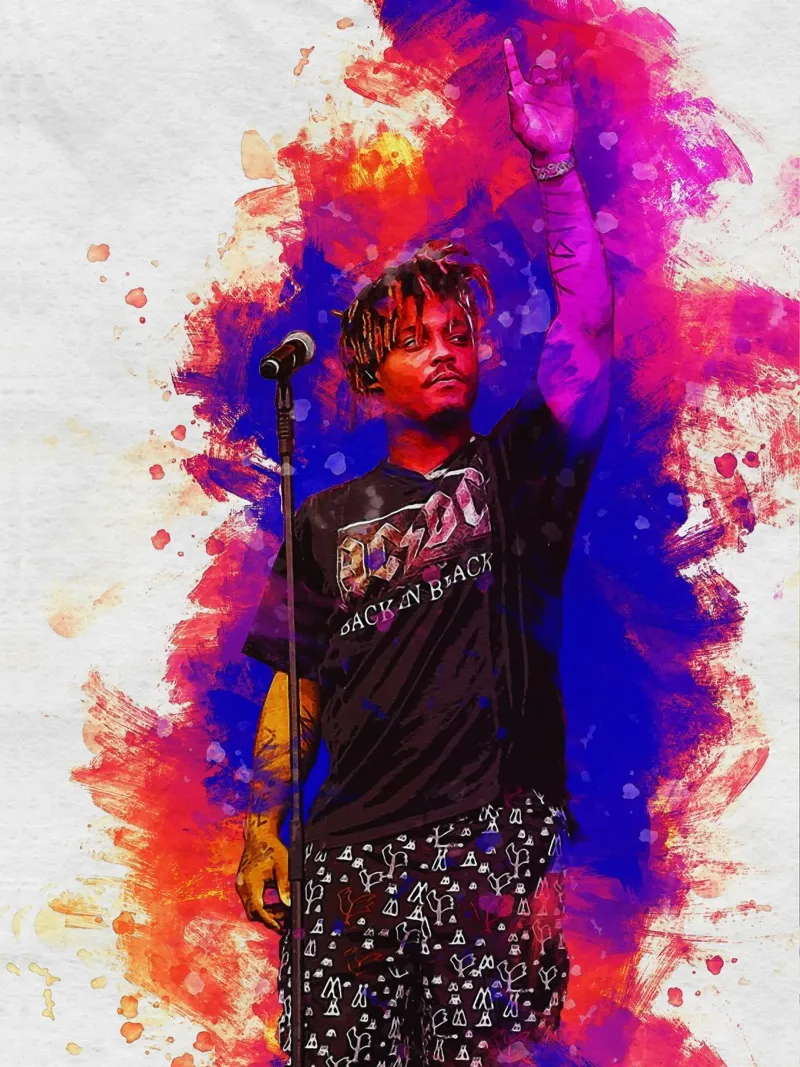 Smudge Juice wrld dal vivo in concerto pellicola backlit da Gunawan Rb