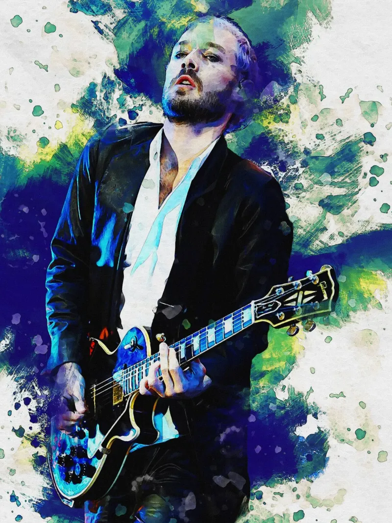 Smudge Portrait Daniel Johns toile de Gunawan Rb
