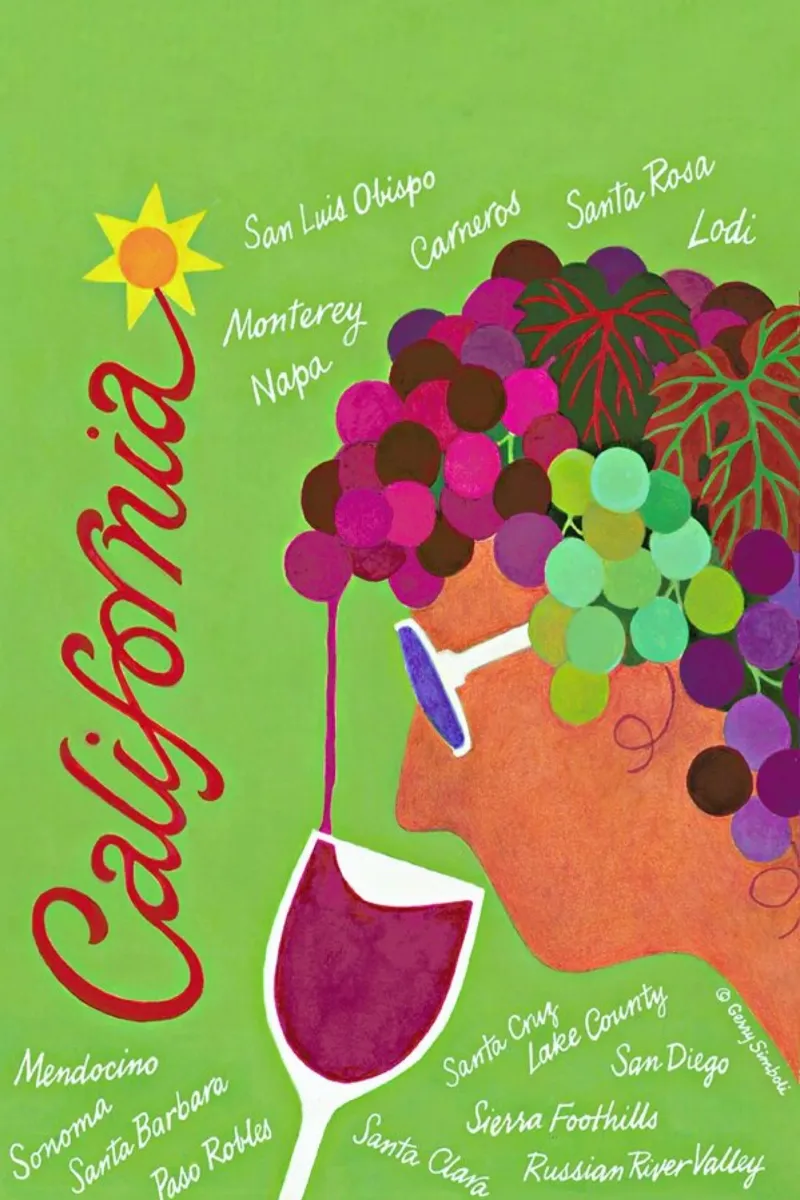California poster da Simboli Design