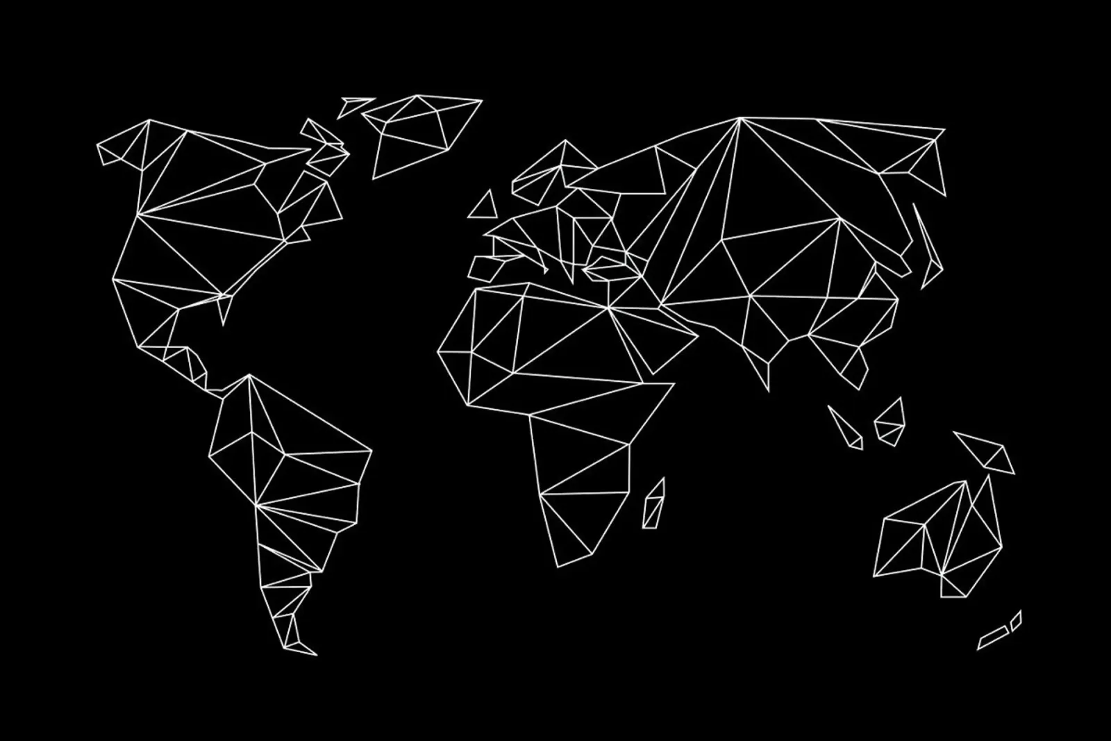 Geometrical World - black pellicola backlit da Studio Nahili