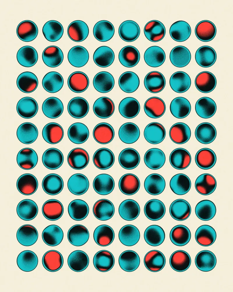ORBS 18 alluminio dibond da Jazzberry Blue