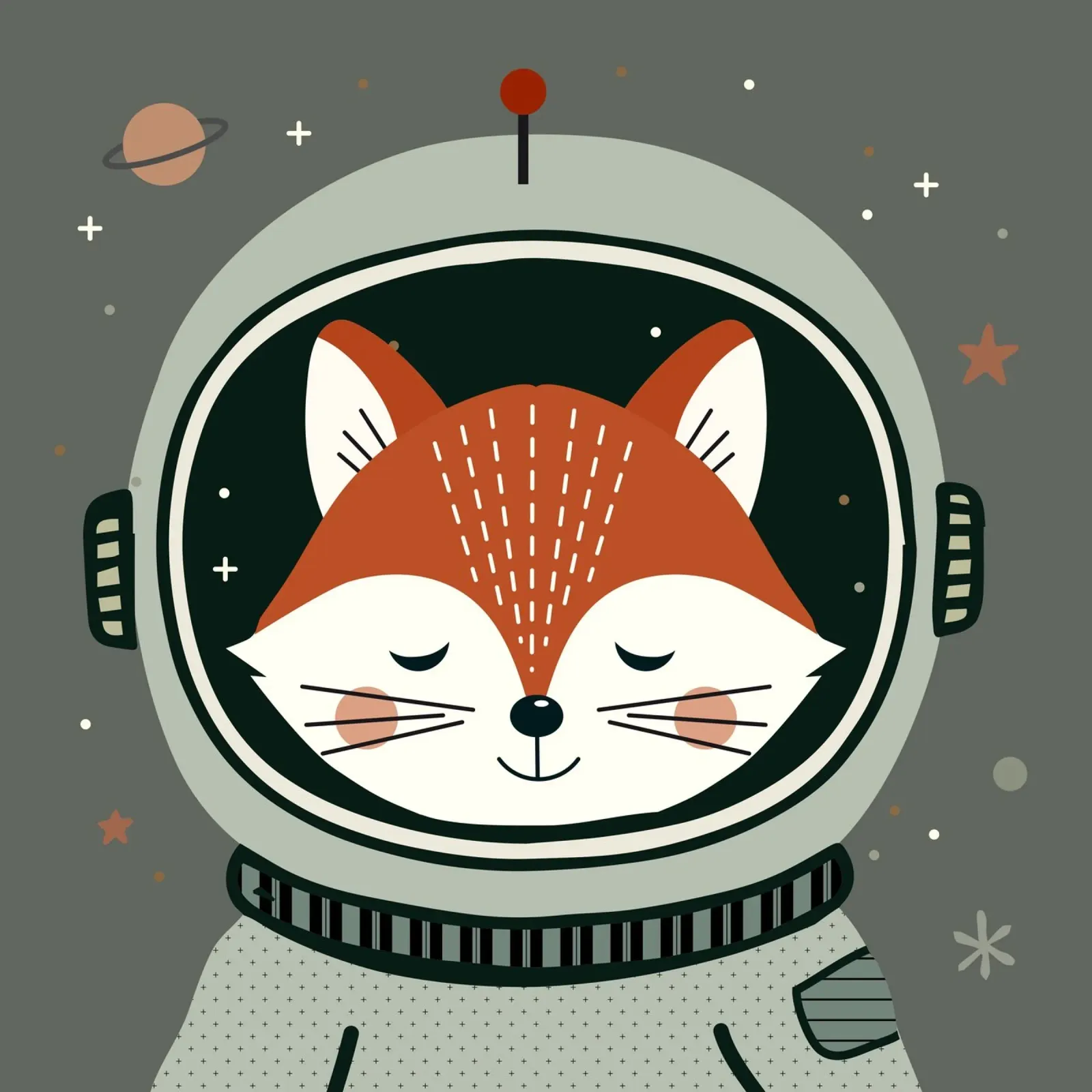 Fuchs Astronaut - Design spaziale per viaggi da sogno pellicola backlit da namosh