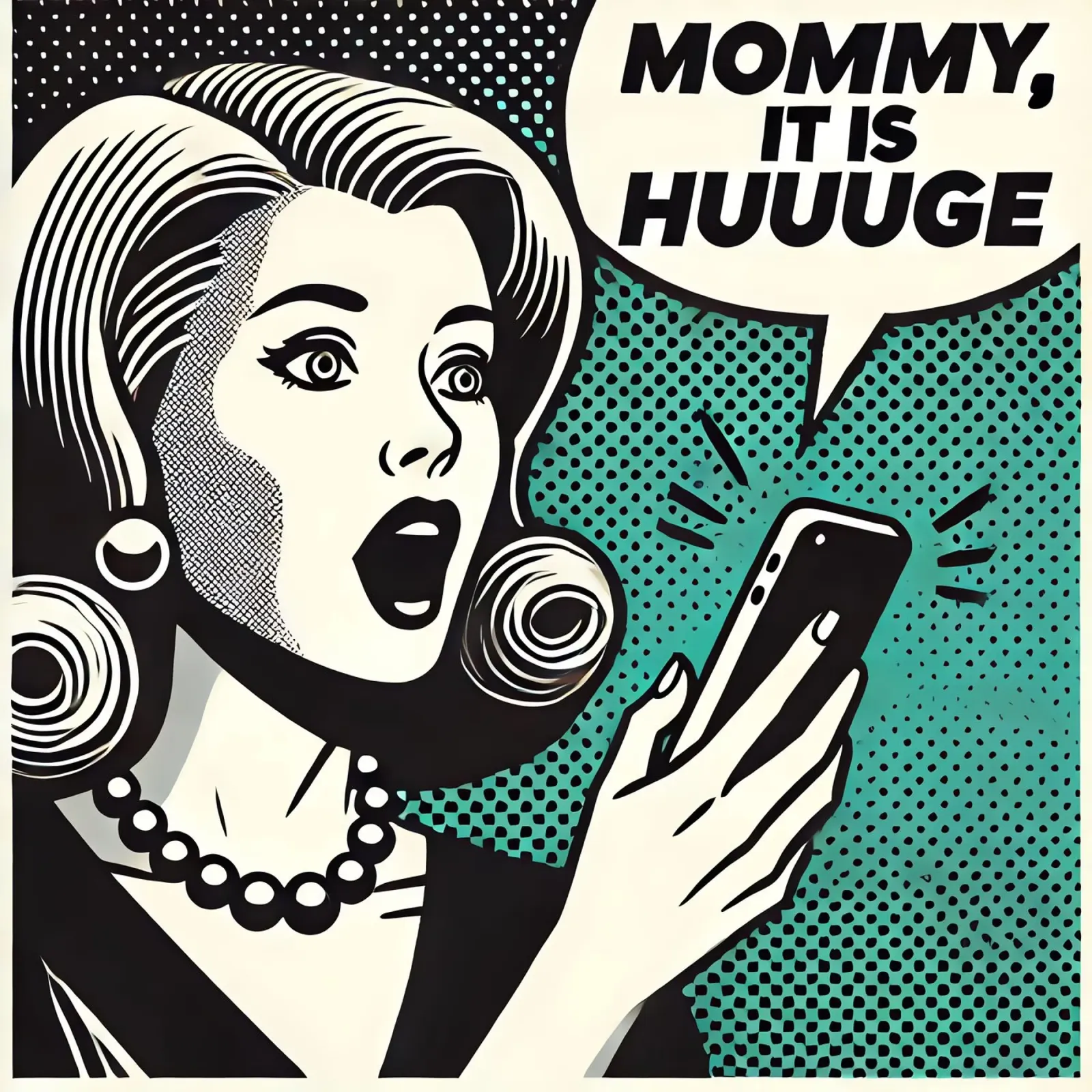 Mamma, è ENORME - Stampa poster d'epoca poster da posterprints-by-nomad