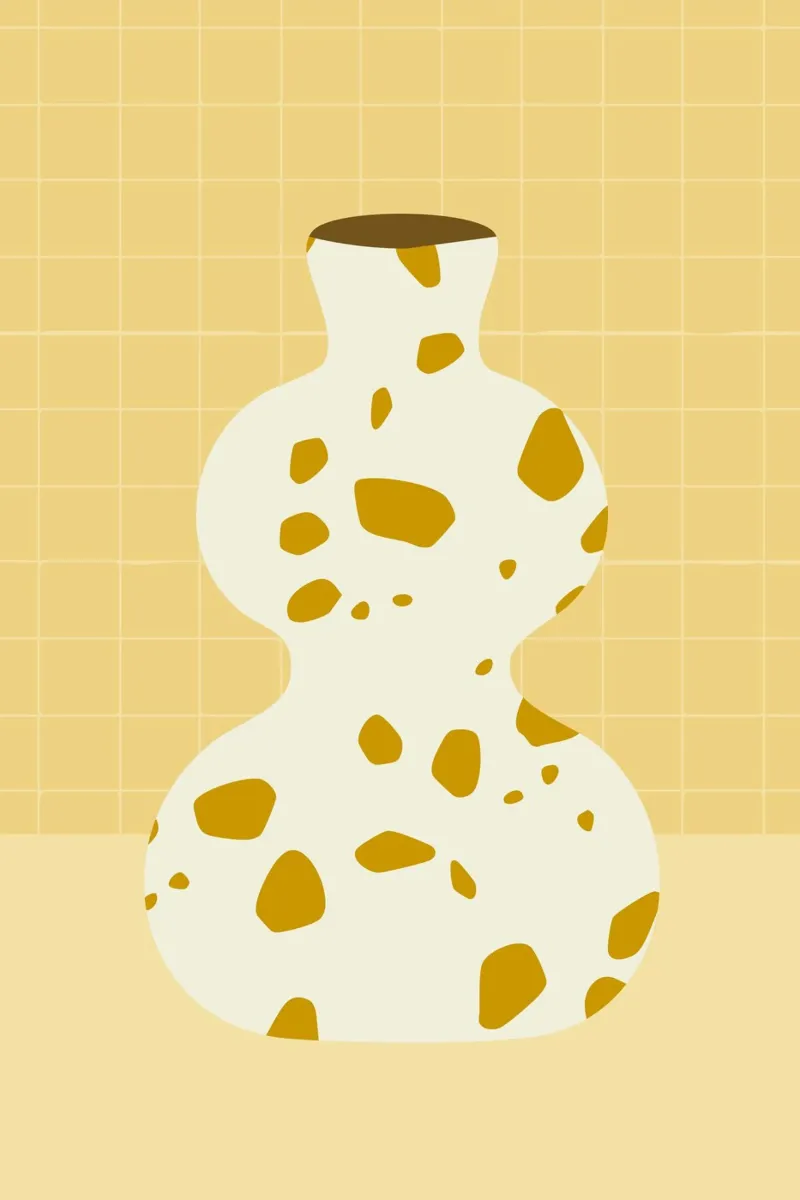 vaso in terrazzo carta hahnemühle da STUDIO 4H37