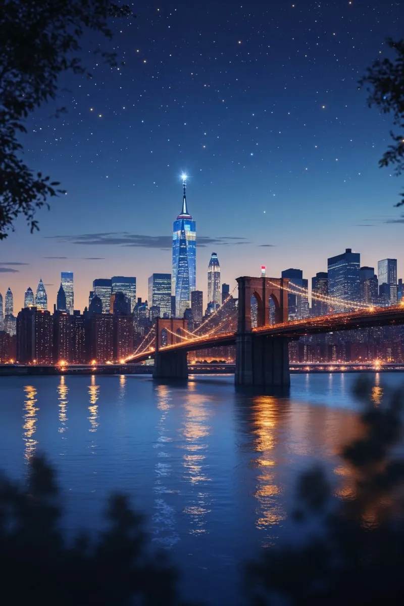 Brooklyn Bridge Reflections in the East River plexiglass da AlbertKlee