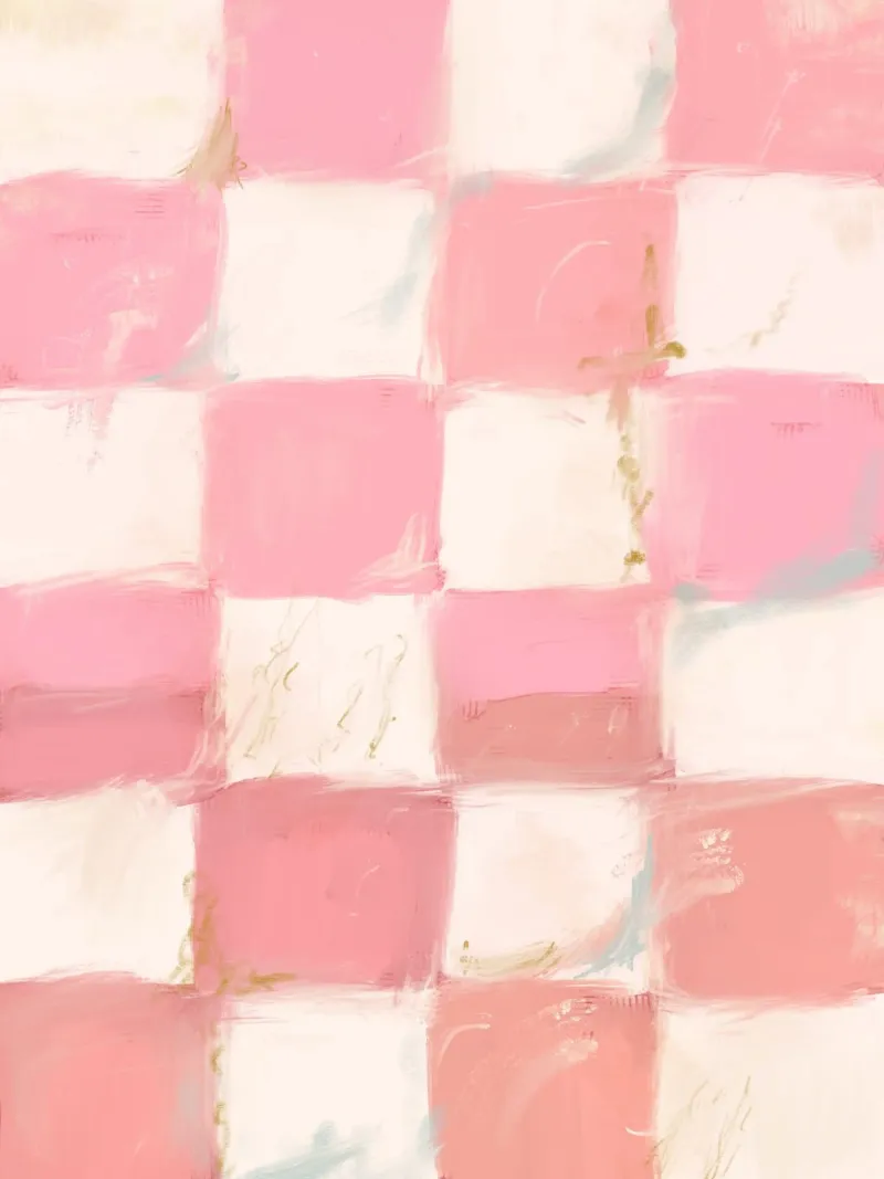 Pink Checks plexiglass da treechild