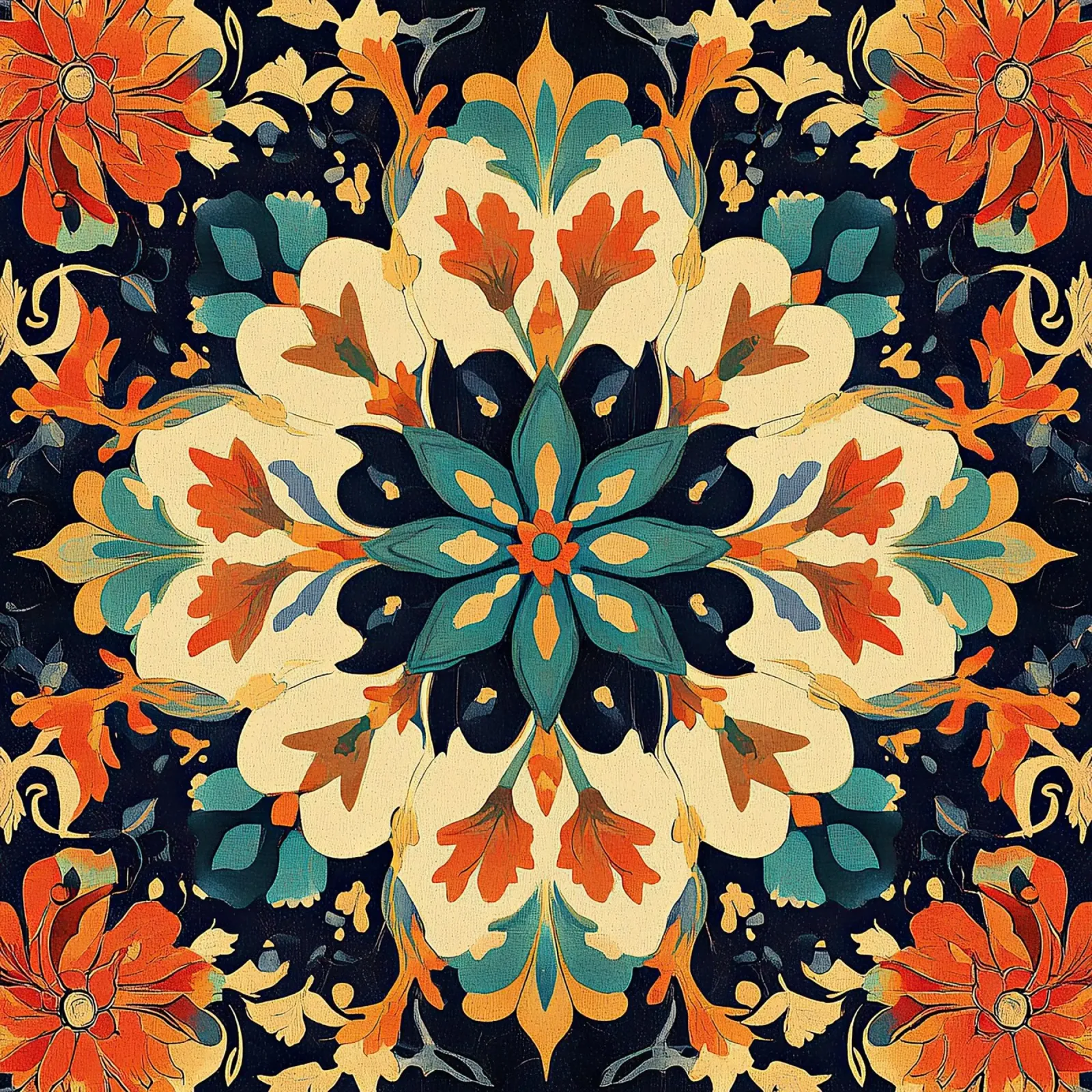 Serenity Among the Flowers poster con telaio in legno da Artful Bloom