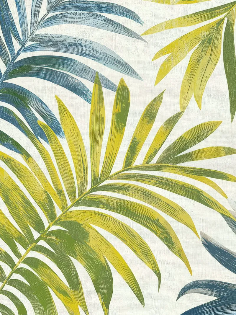 Foglie di palma botaniche Boho Piante tropicali Verde pellicola backlit da Gentle Echoes Art