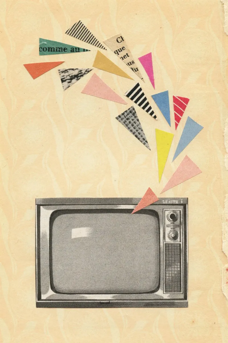 Televisione pellicola backlit da Cassia Beck Collage
