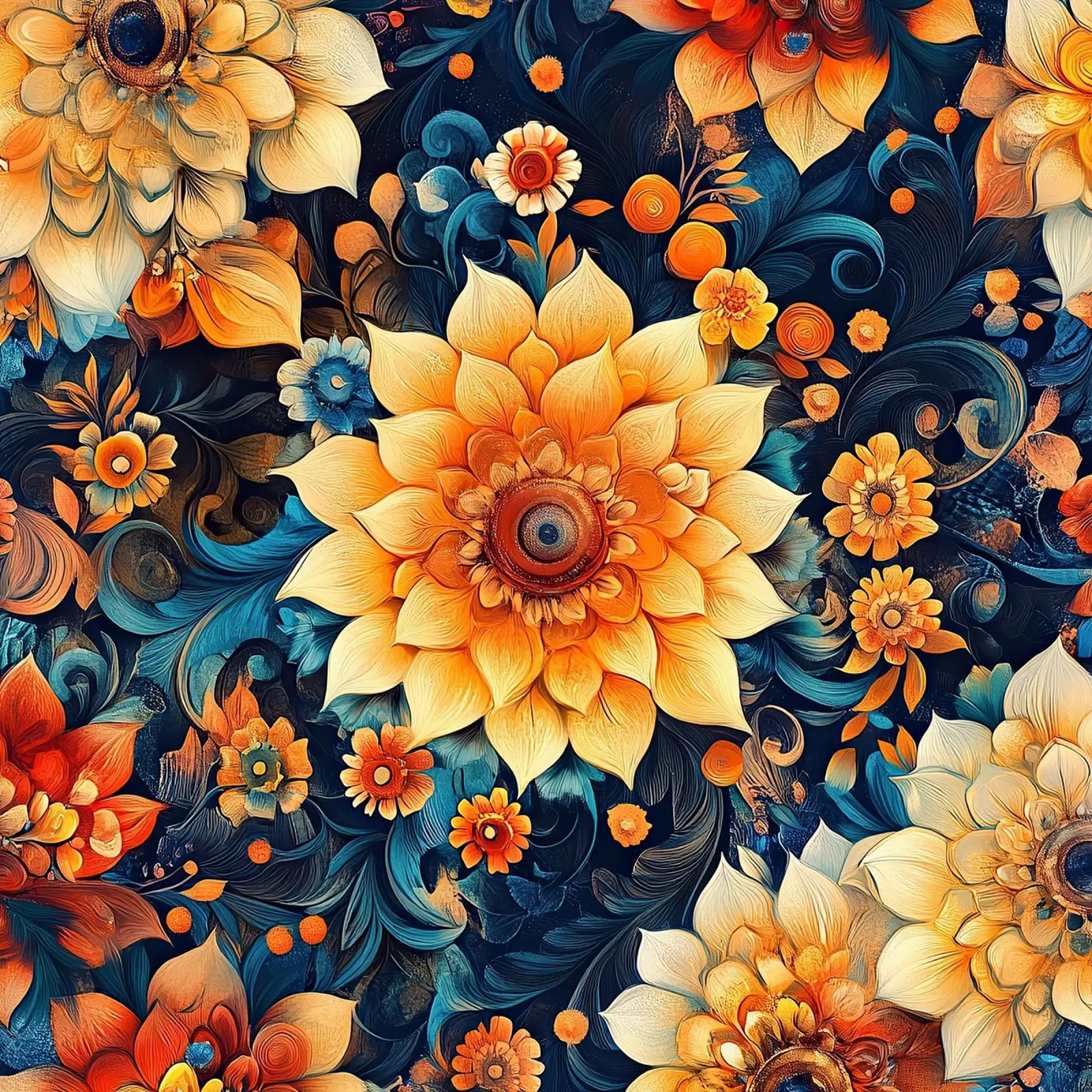 A Floral Tapestry Unveiled pellicola backlit da Artful Bloom