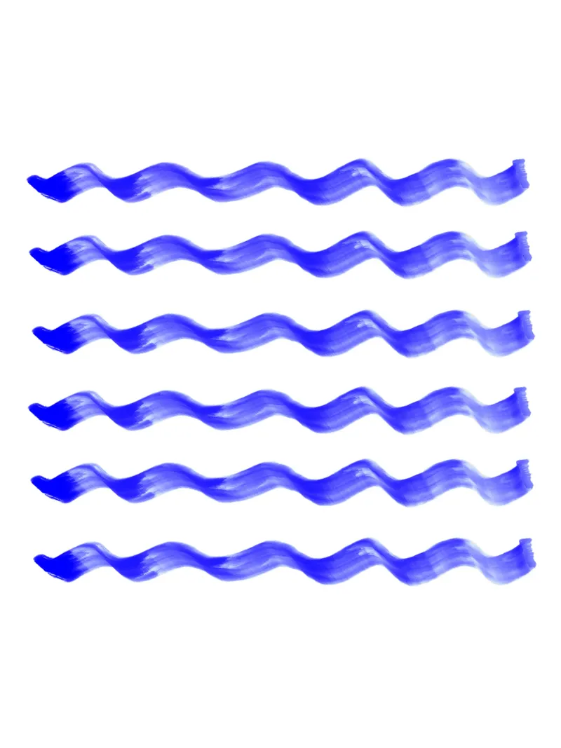 Indigo waves alu-dibond by color&shape