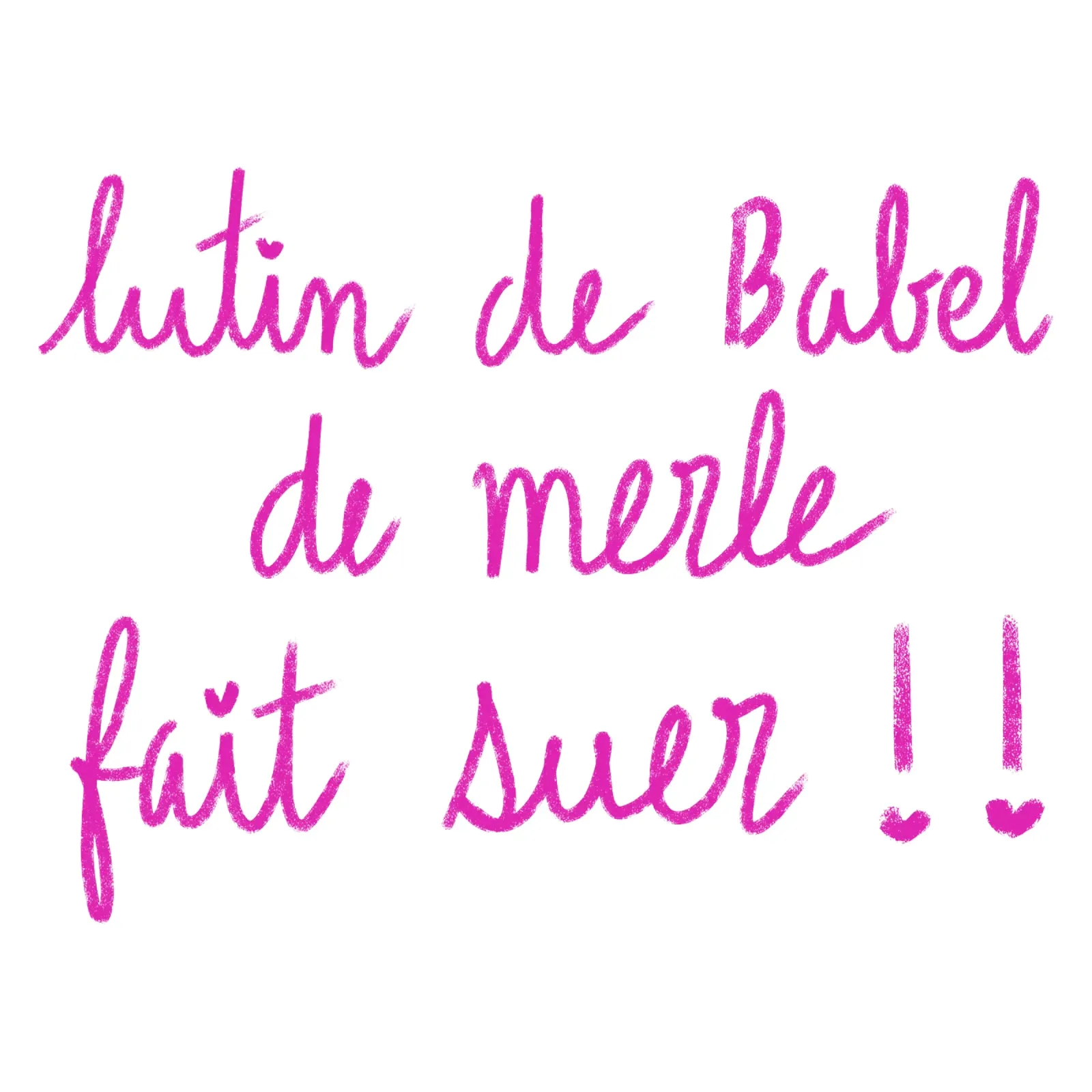 Lutin de Babel de merle fait suer !! carta hahnemühle da Klo~