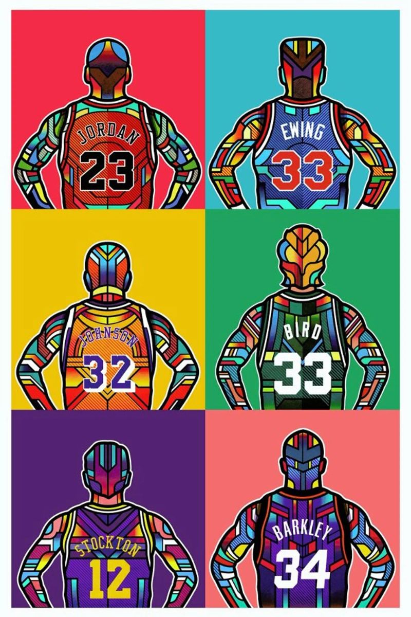 NBA Legends poster de Van Orton Design