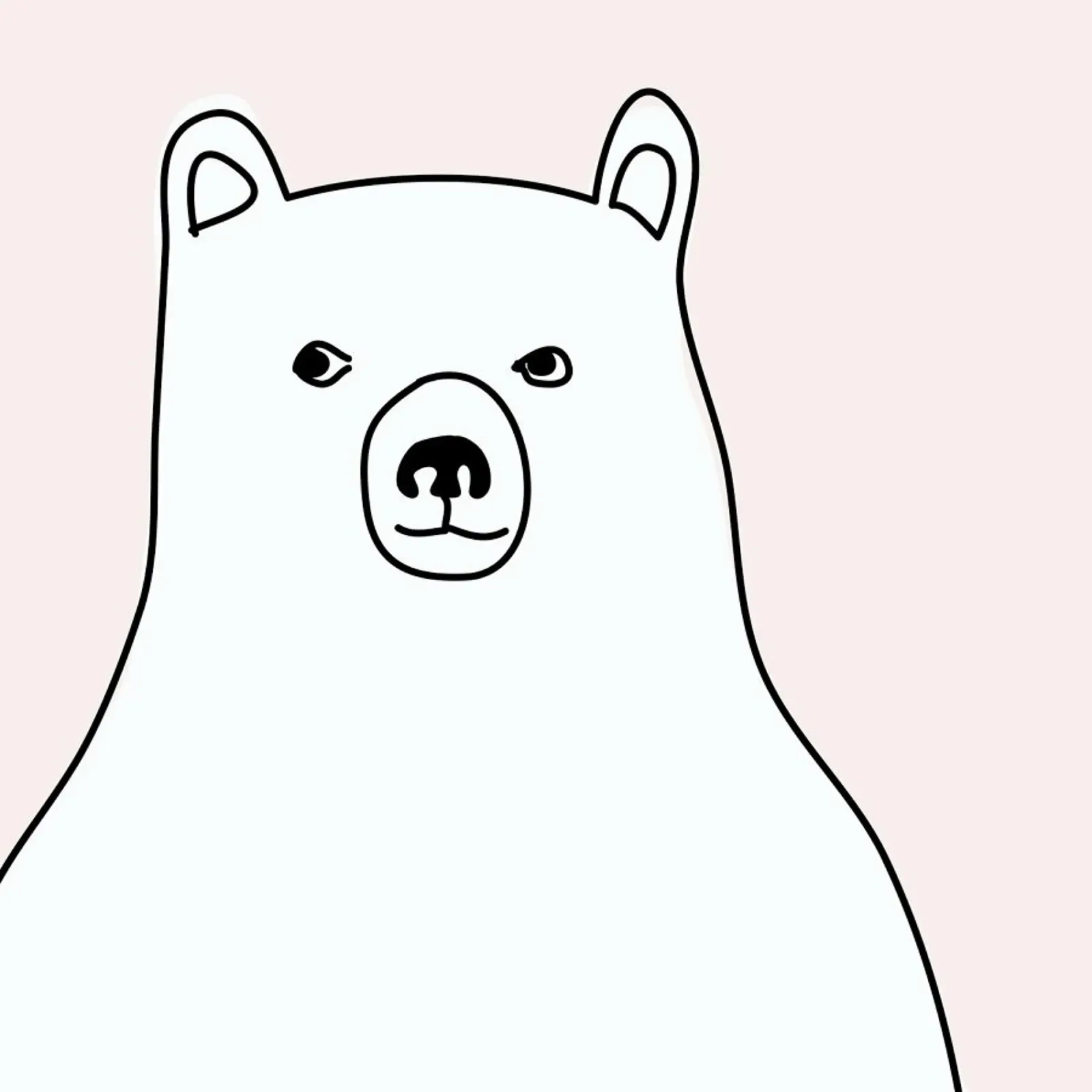 Bear in a Pink Square pellicola backlit da Christina Heitmann