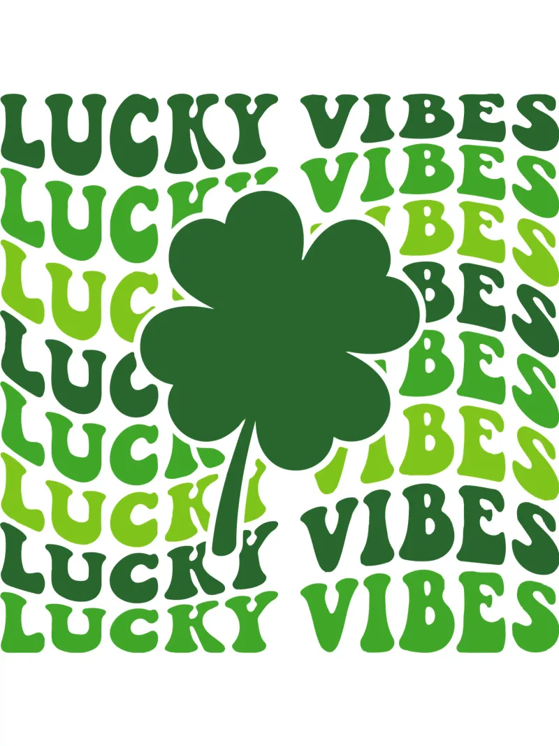 st patrick lucky vibes funny art design metacrilato de onefeelshop