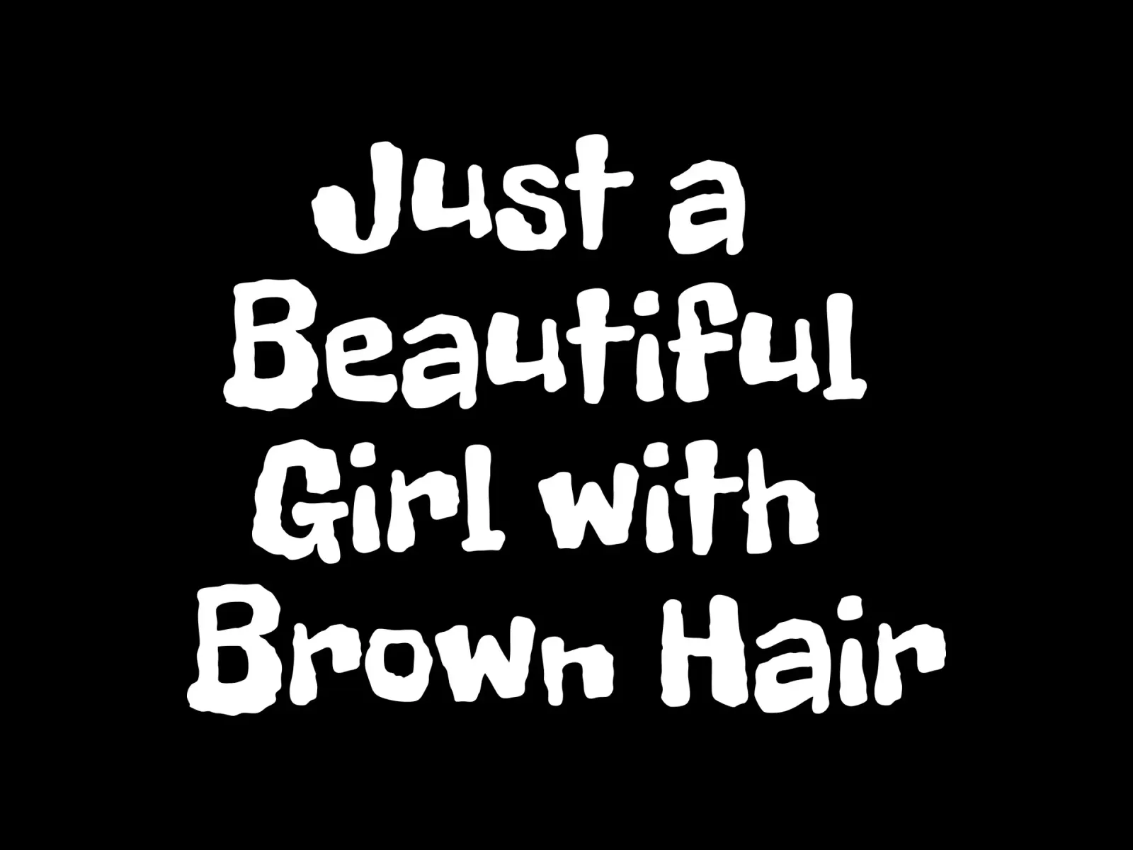 Just a beautiful girl with brown hair poster met kunststof frame van happieeagle