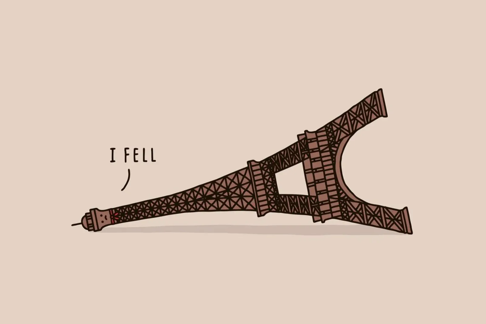 I Fell plexiglass da Jaco Haasbroek