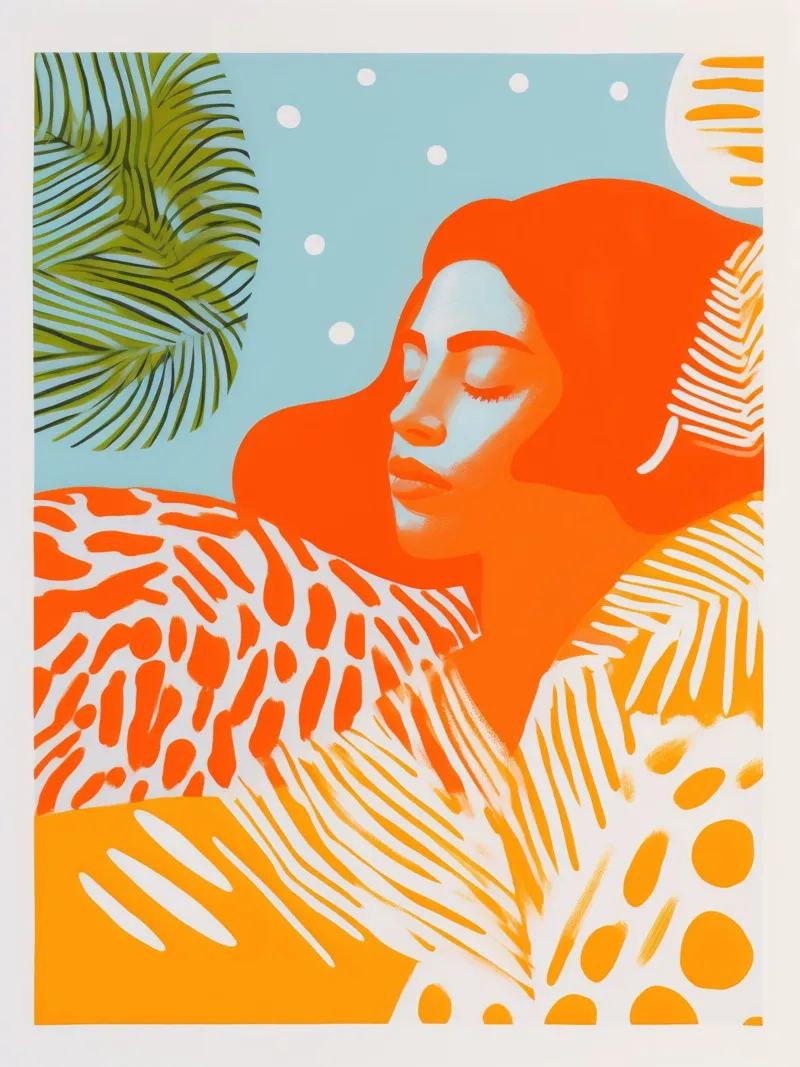 Winter Snow - Summer Dreams | Silkscreen Print poster da Autofocus