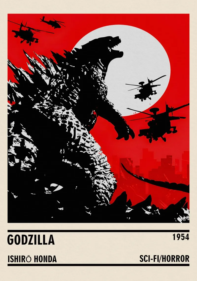 Godzilla pellicola backlit da TheArtstudio