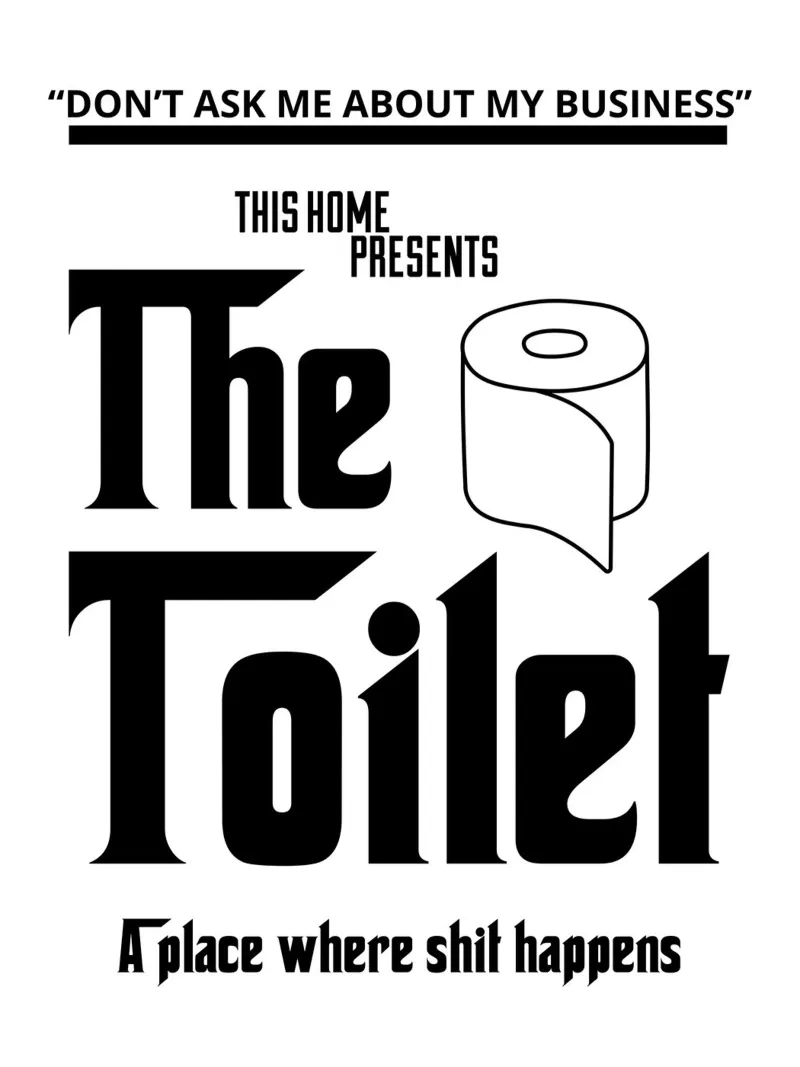The Toilet poster con telaio in alluminio da ramosashop