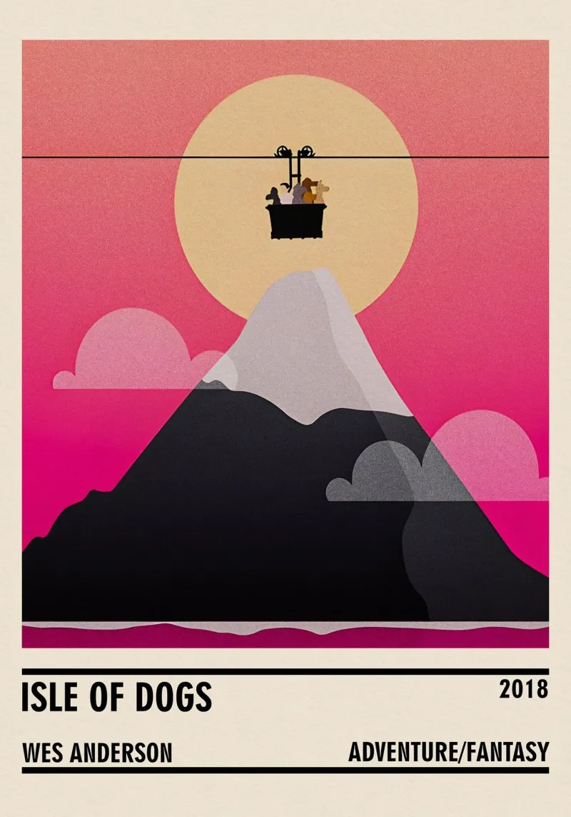 Isle of Dogs poster con telaio in plastica da TheArtstudio