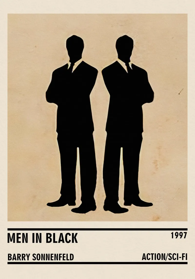 Men in Black alluminio dibond da TheArtstudio