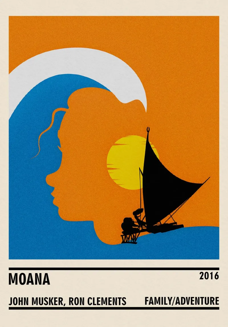 Moana poster with plastic frame by TheArtstudio