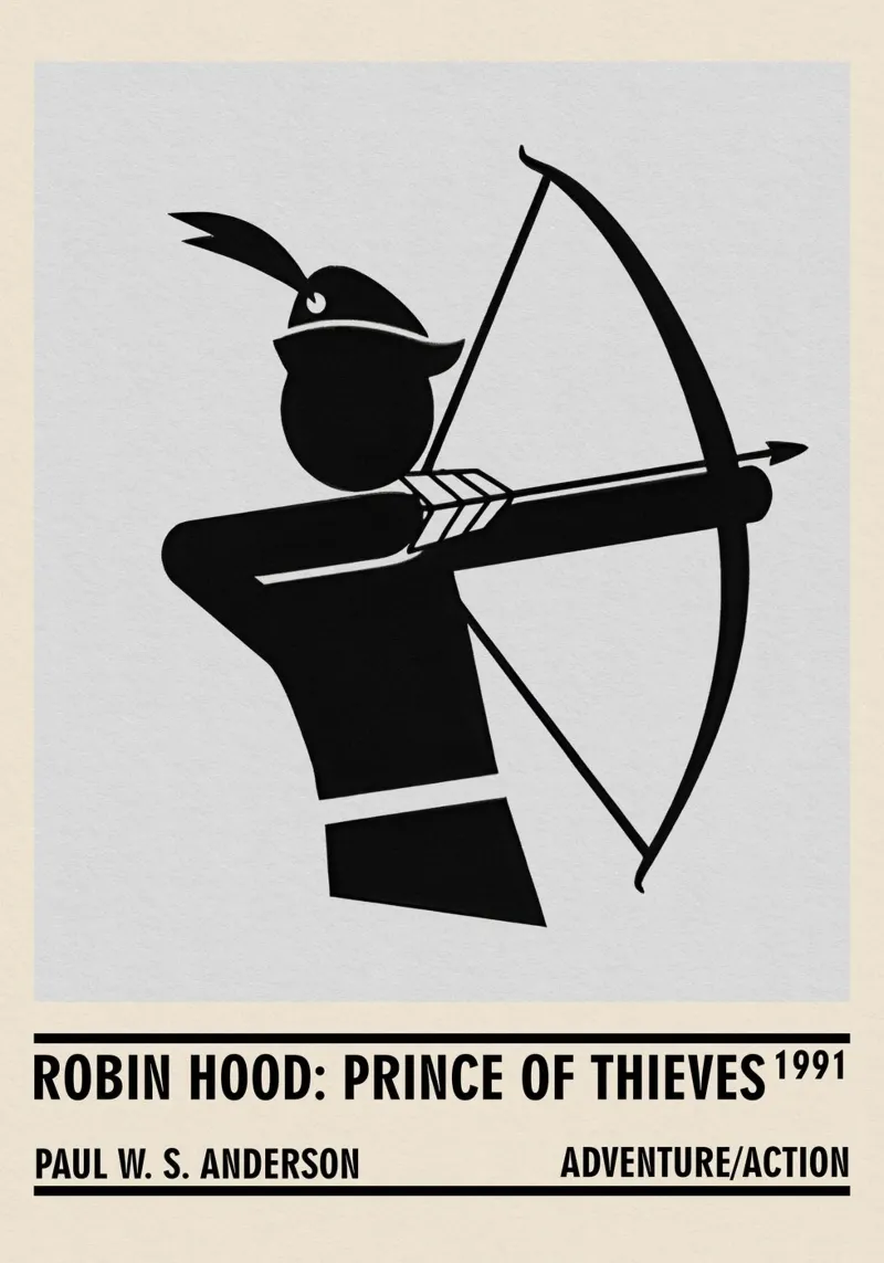 Robin Hood Prince of Thieves pellicola backlit da TheArtstudio
