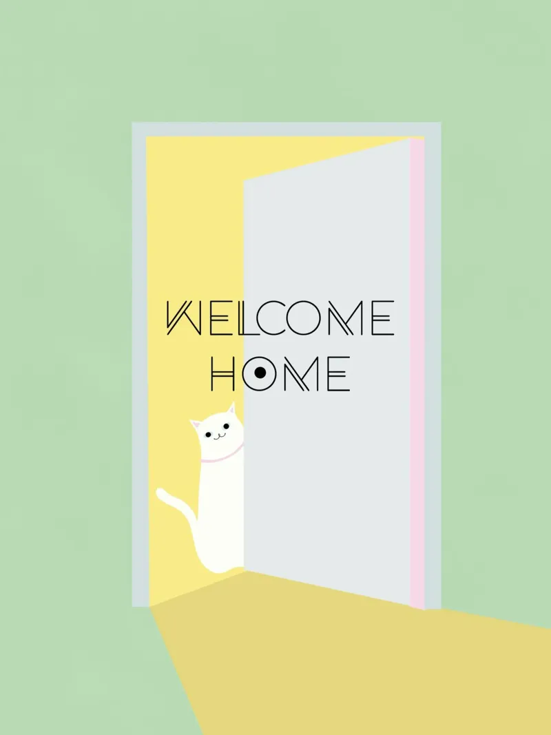 Welcome home cat pellicola backlit da natural neutral