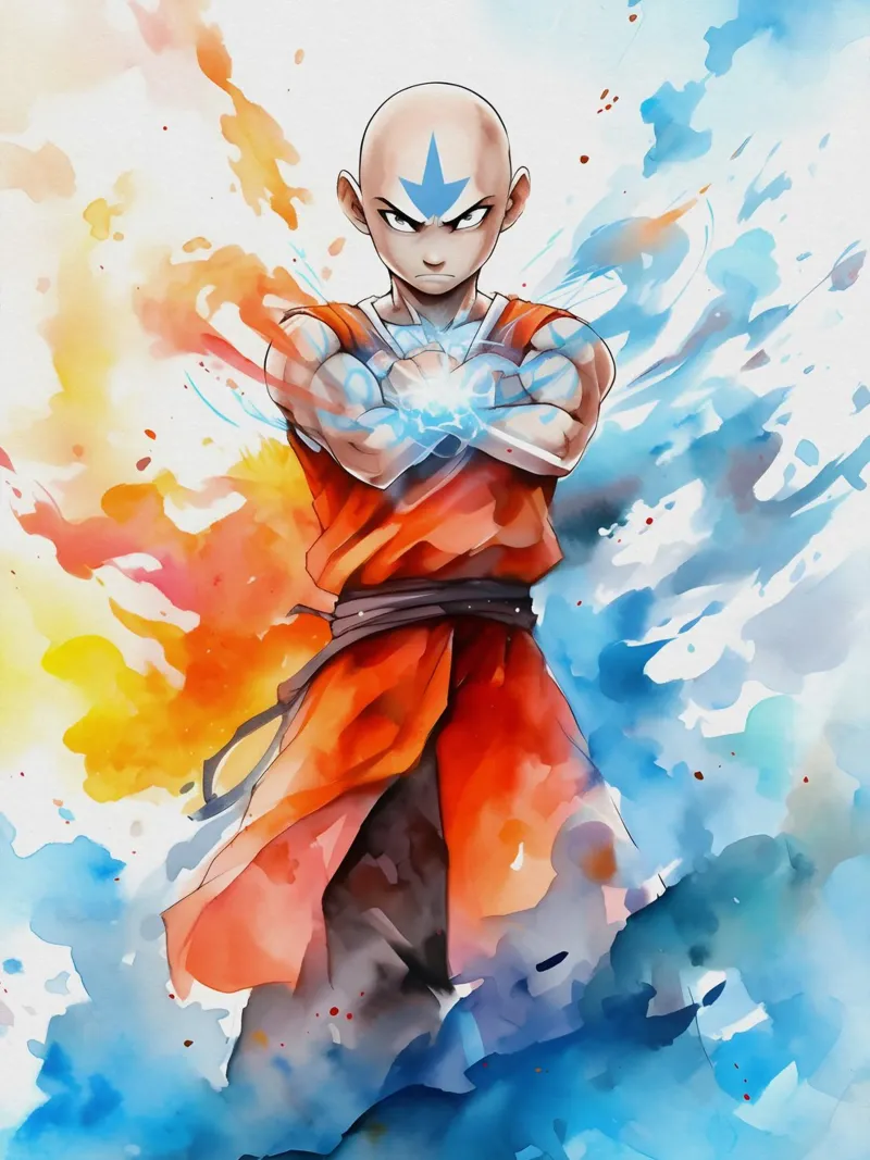 Aang The Last Airbender pellicola backlit da CreativeStudio