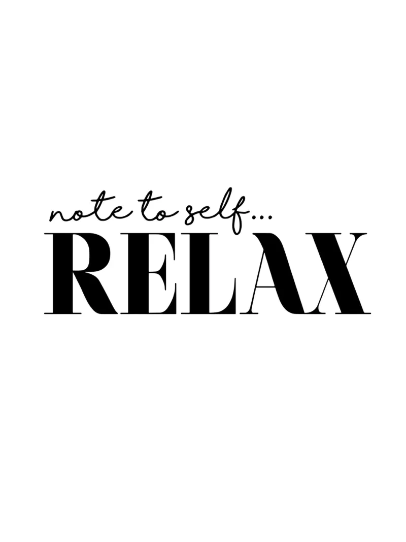Note To Self Relax hahnemühle by THE MOTIVATED TYPE