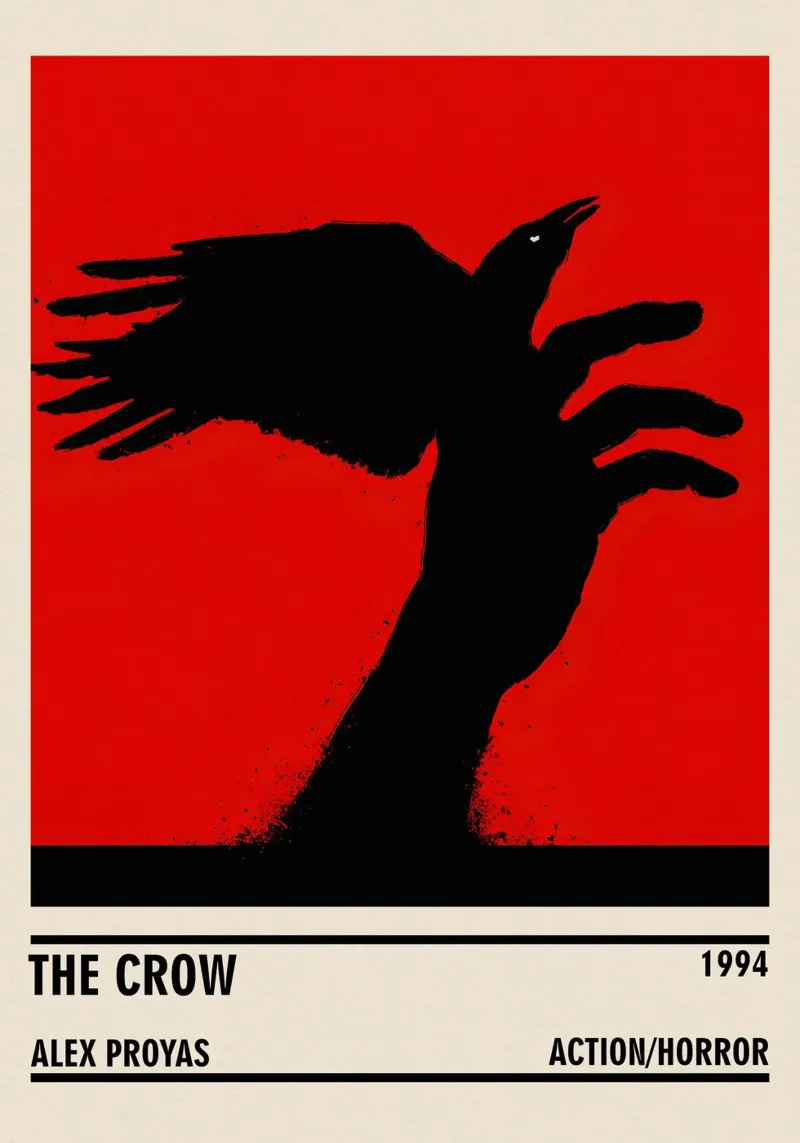 The Crow pellicola backlit da TheArtstudio
